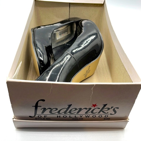 Black patent leather block heels - Picture 2 of 7